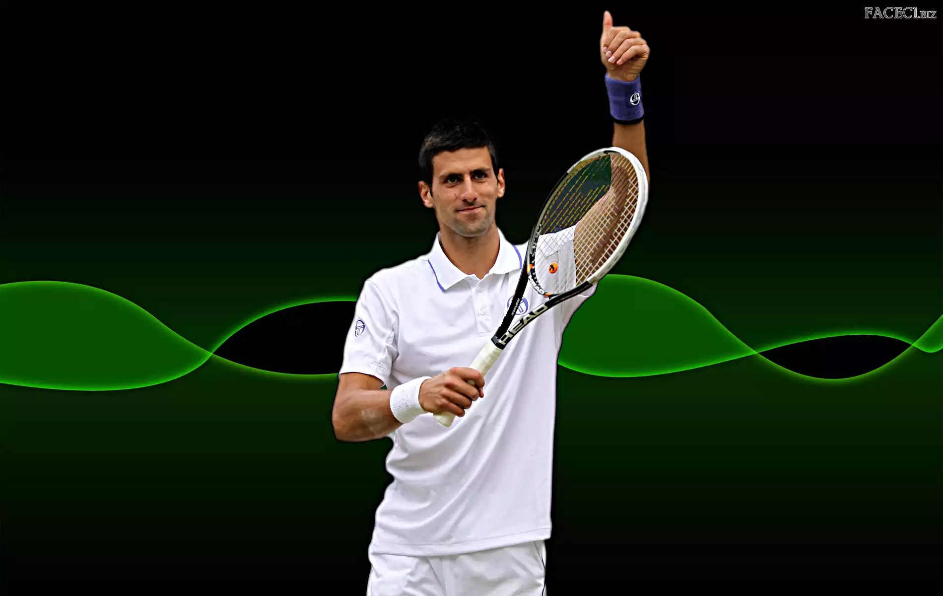 tenis, sport, Novak Djokovic, rakieta tenisowa